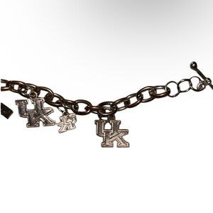 Vintage University of Kentucky Wildcats Mixed Metal Toggle Charm Bracelet"